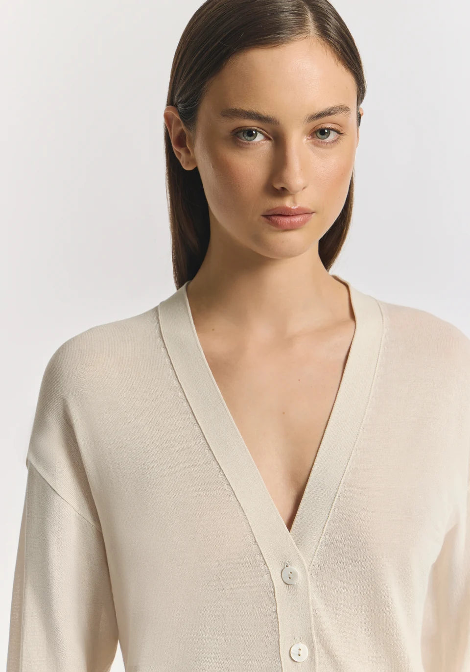 Glasgow Cardigan - Limestone