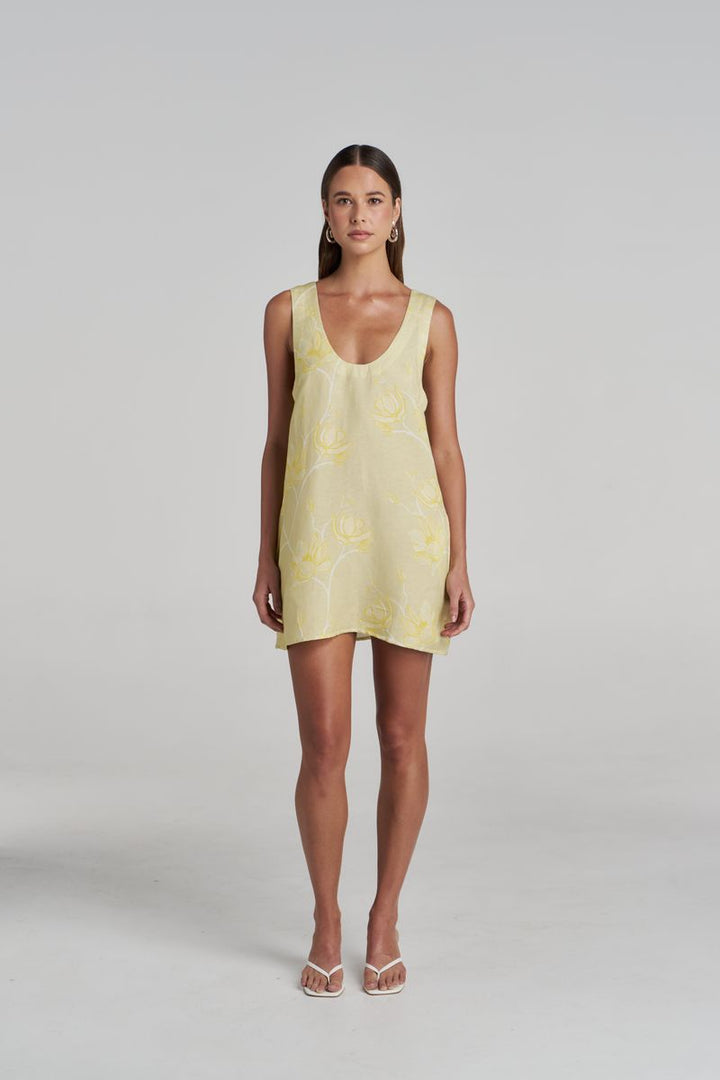FLORA MINI DRESS - MAGNOLIA