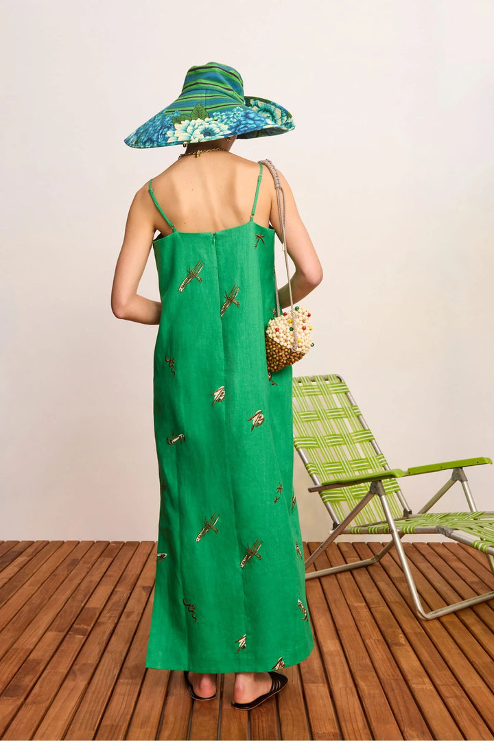 wanda embroidered midi dress