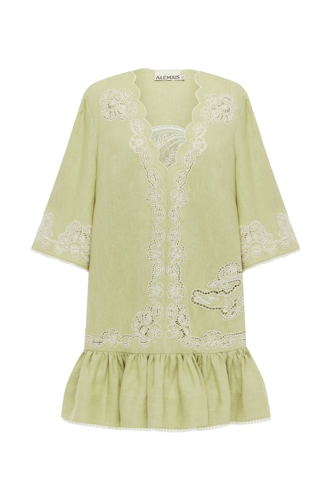 Louie Embroidered Mini Dress