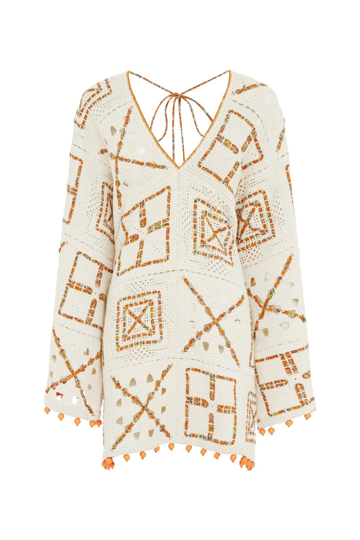 MARVA CROCHET MINI DRESS