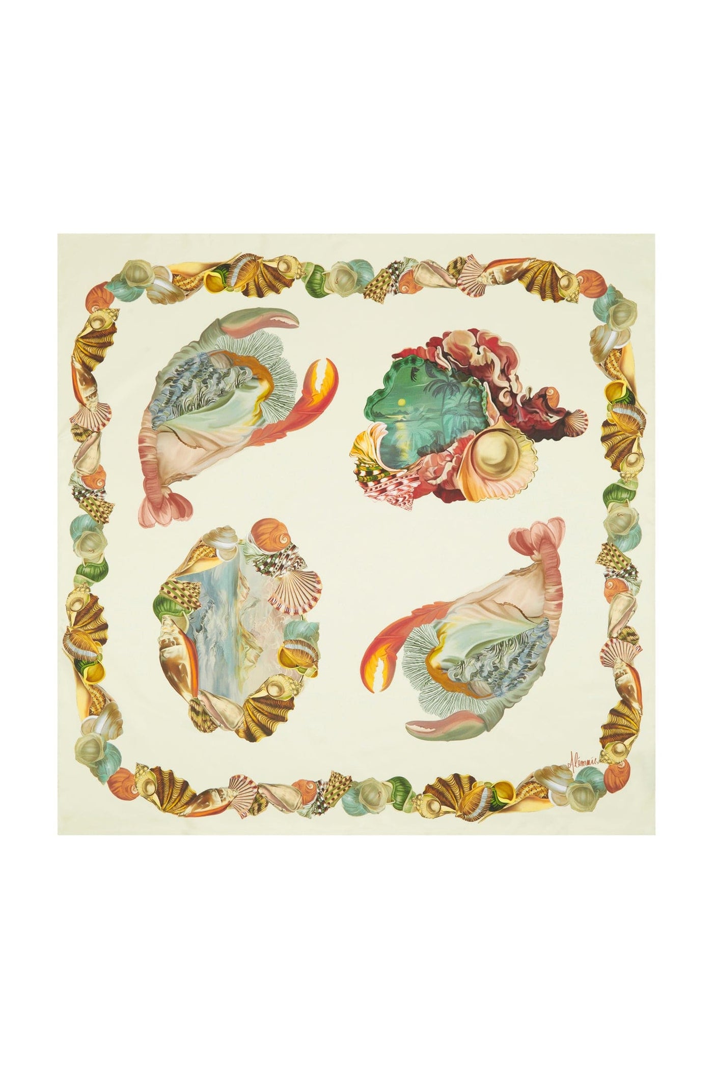 Opal Silk Scarf