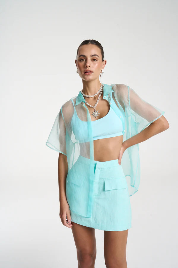 Romeo Shirt - Aqua Aqa