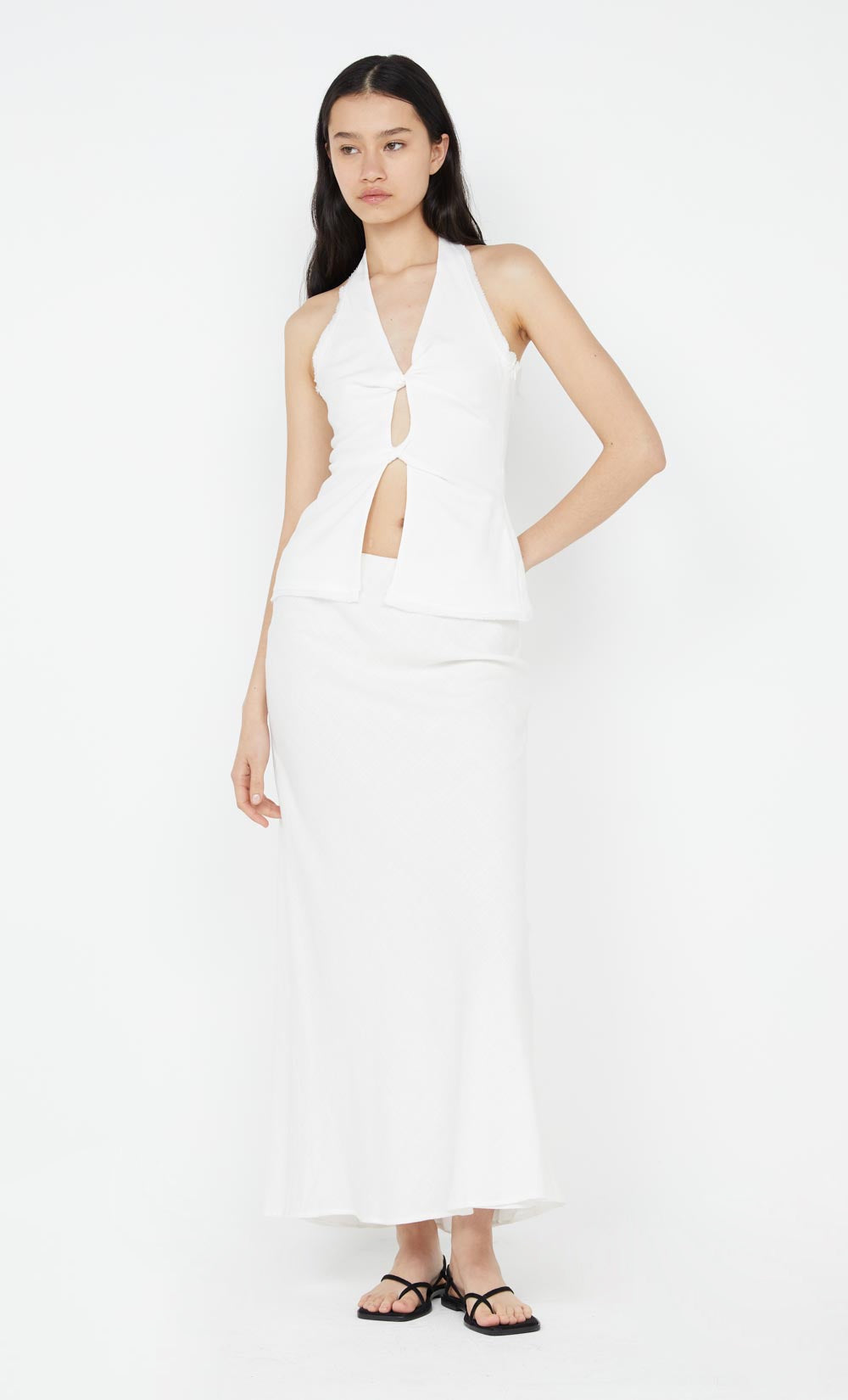 Everly Maxi Skirt - White