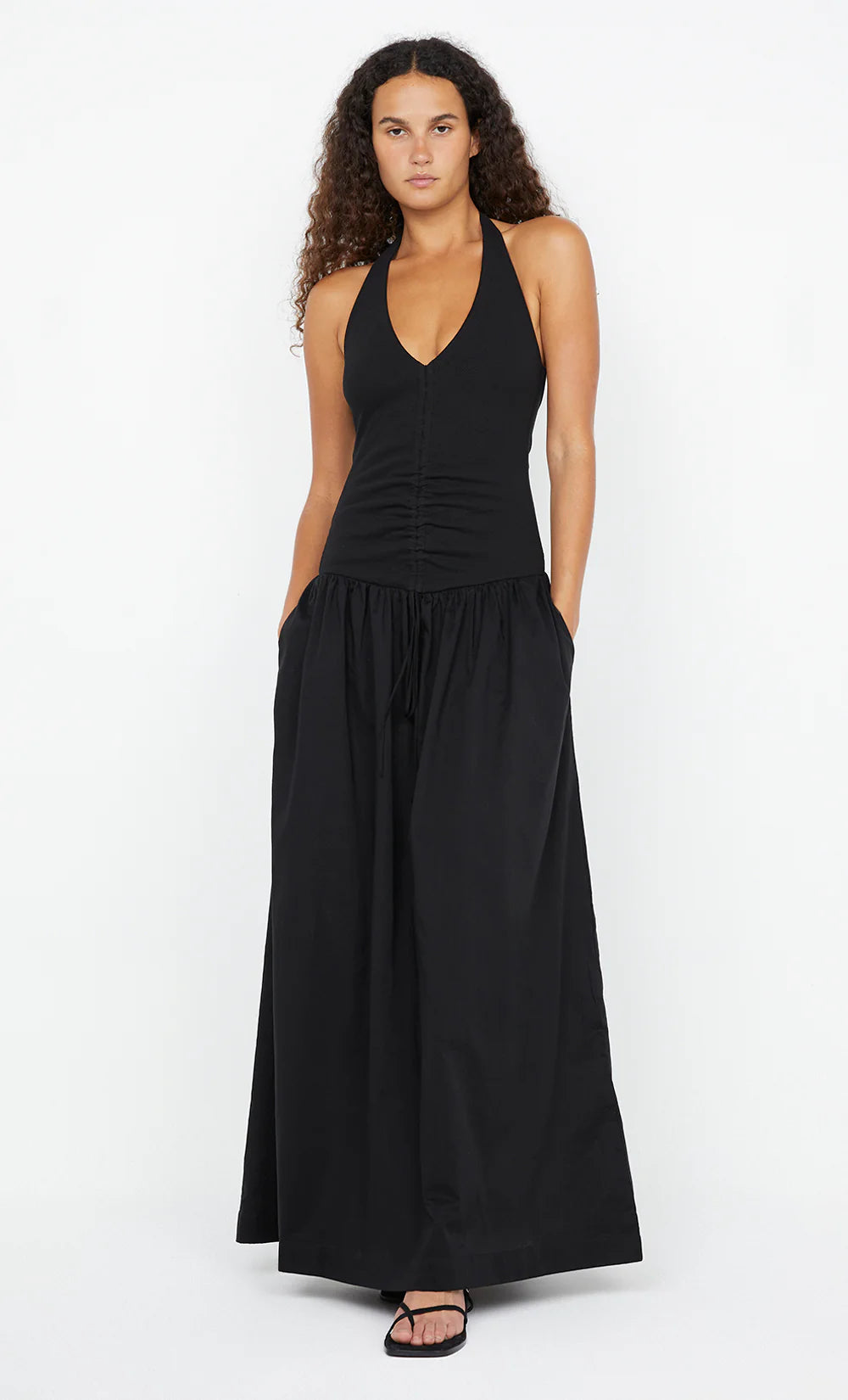 Leila Halter Dress - Black