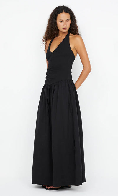 Leila Halter Dress - Black