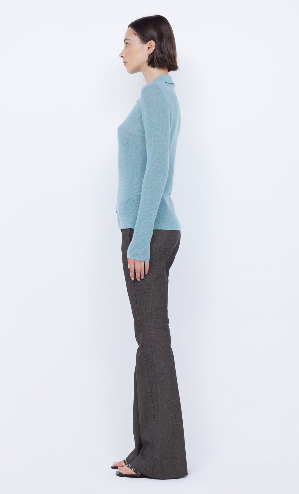 Rodeo Keyhole Cardigan - Aqua