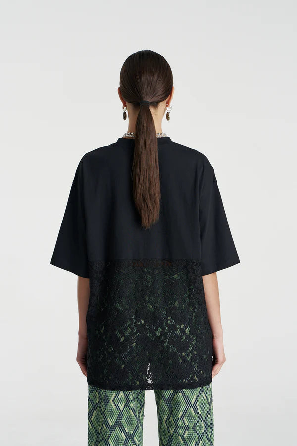 LACE PANEL TEE