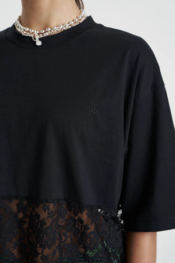 LACE PANEL TEE
