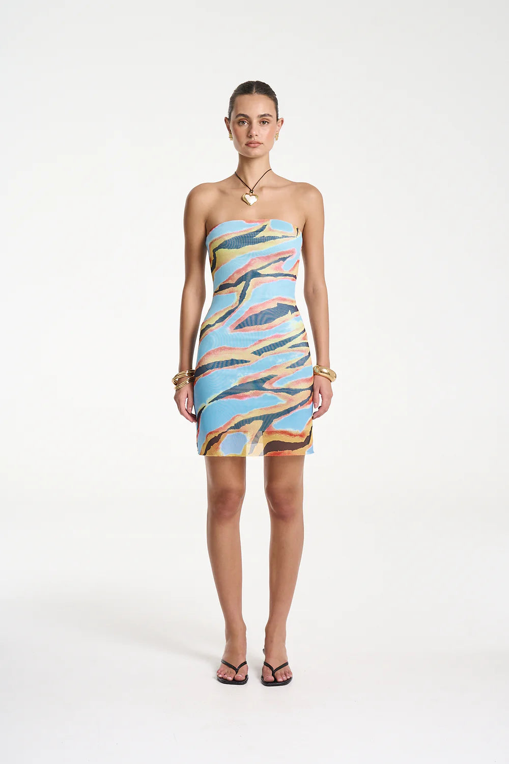 STRAPLESS MESH MINI -ZANZIBAR