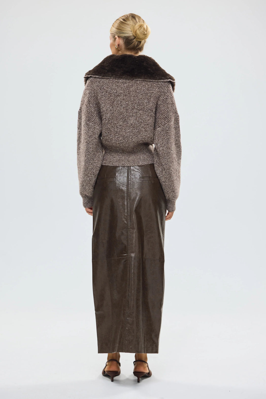 Ruby Wool Cardigan - Chooclate
