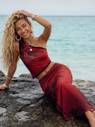 SUMMI MIDI SKIRT - LA PALMA