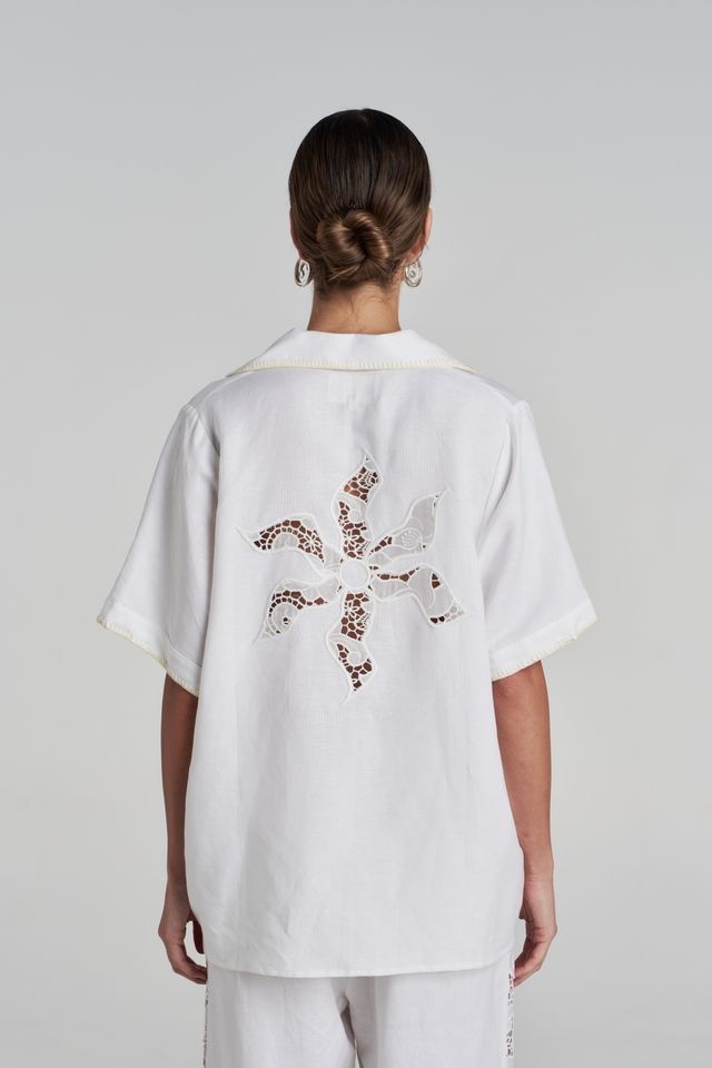 SS ANGLAISE SHIRT - WHITE