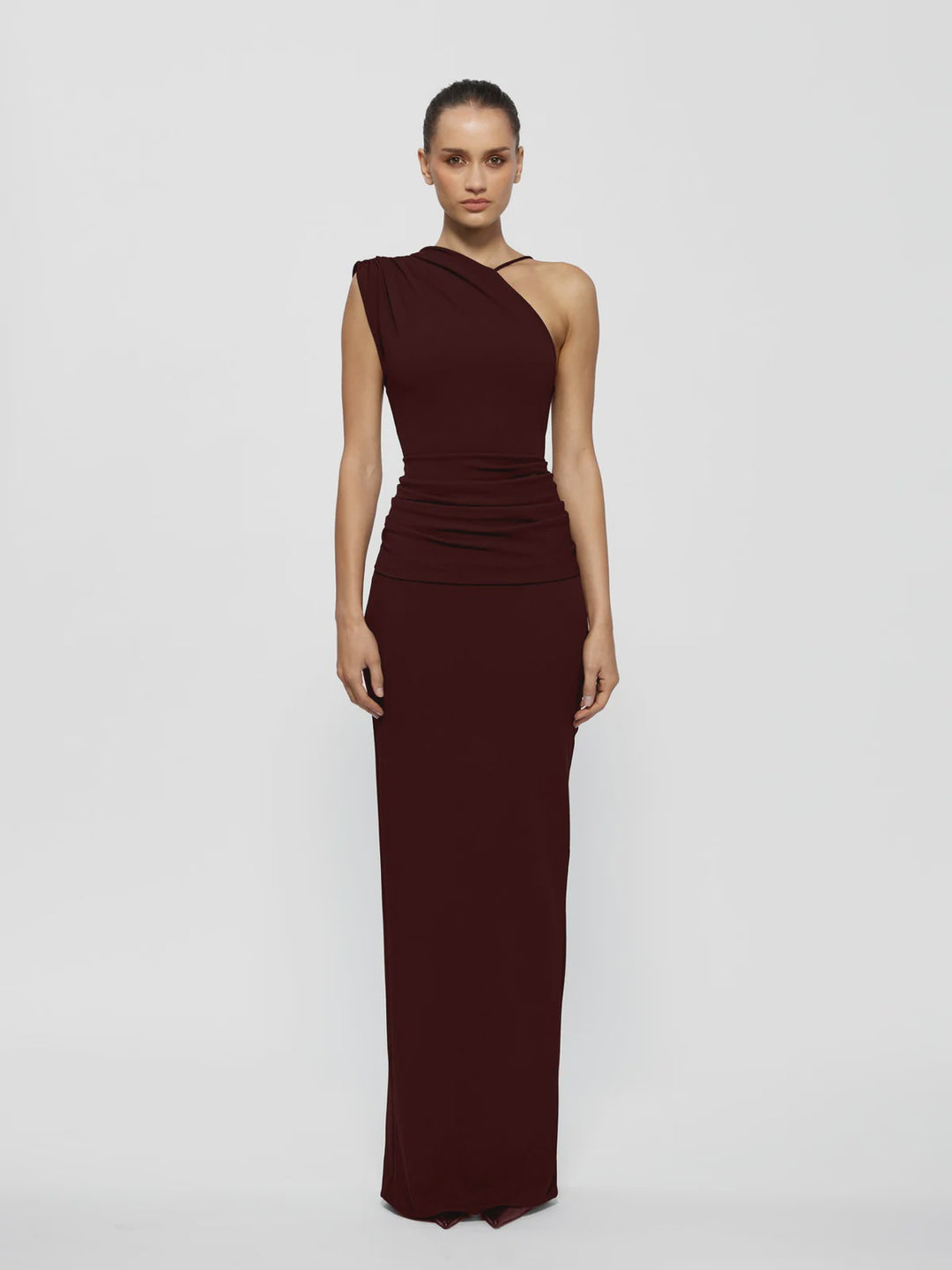 greer gown - wine
