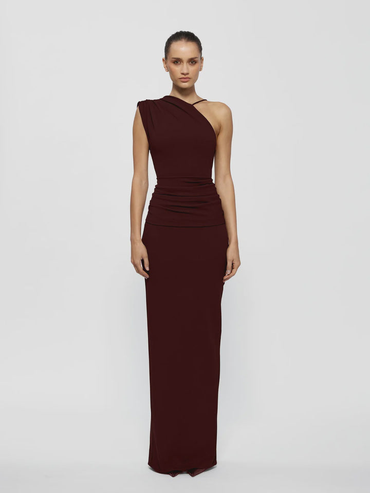greer gown - wine