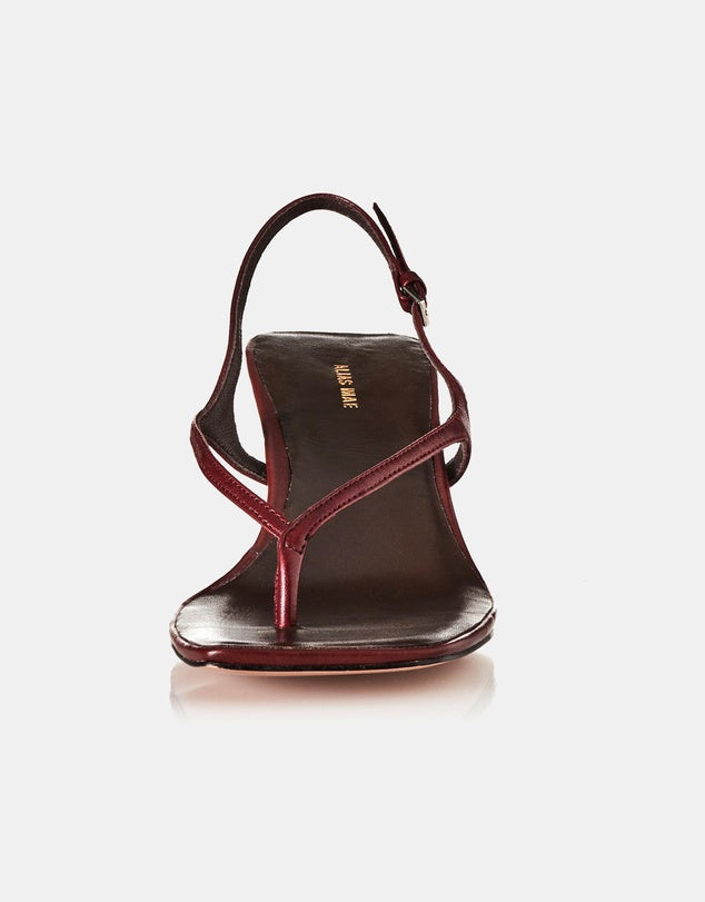 Arlo - Burgundy Oiley Leather