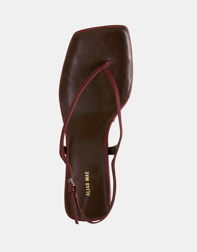 Arlo - Burgundy Oiley Leather