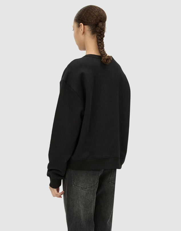 BONNIE LARGE GRAPHIC SWEATER - BLACK