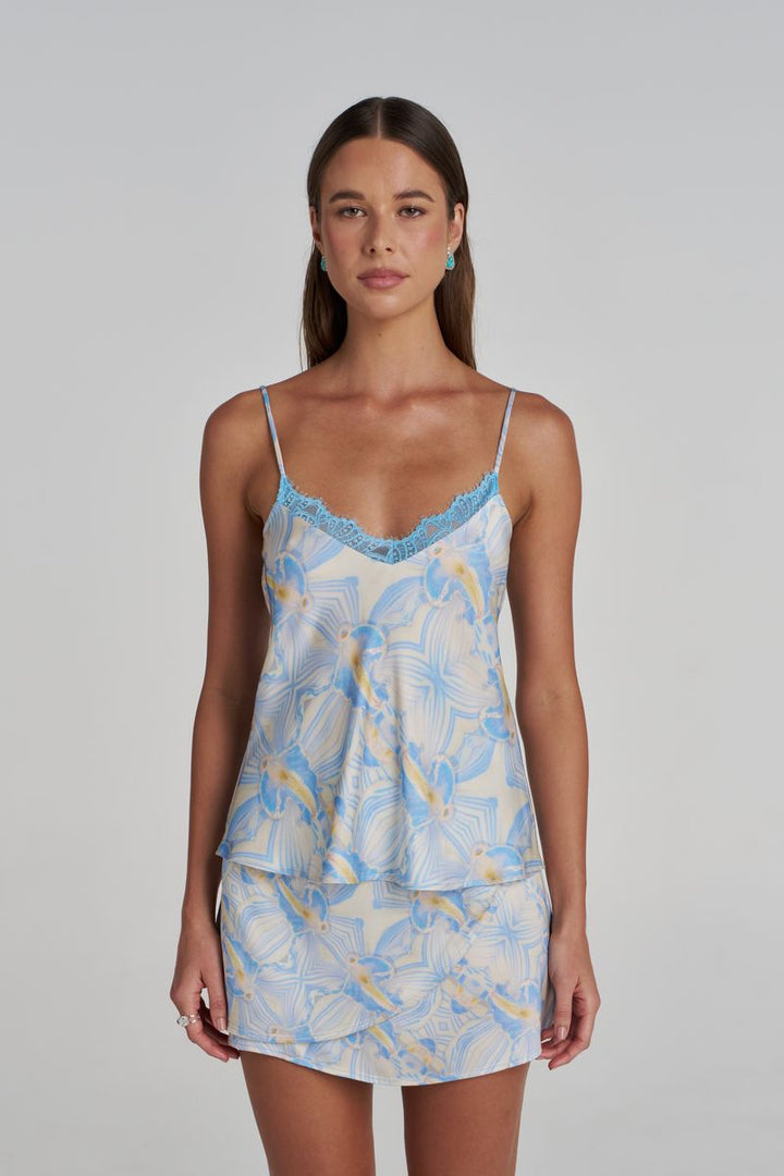 SIREN LACE TOP - ORCHID PRISM
