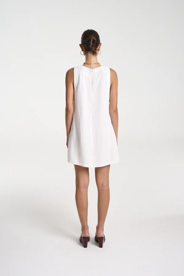 Knit Mini Dress - White