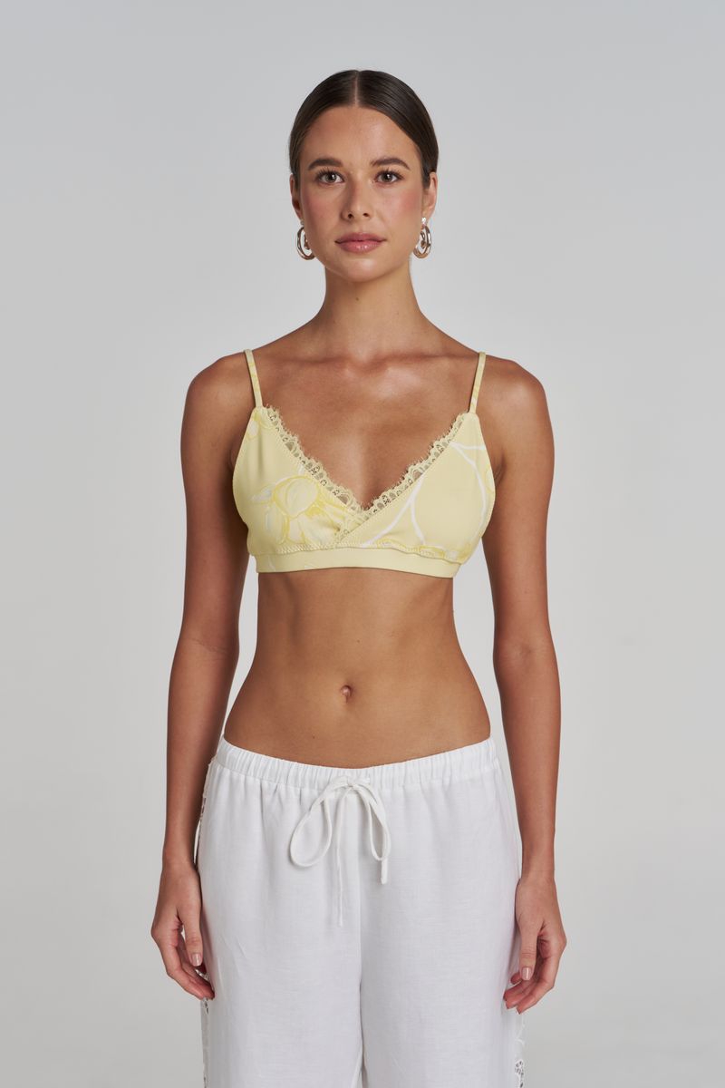 CROSS ME BRALETTE - MAGNOLIA