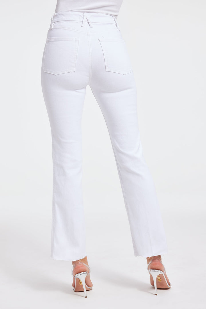 GOOD CURVE STRAIGHT JEANS - WHITE001