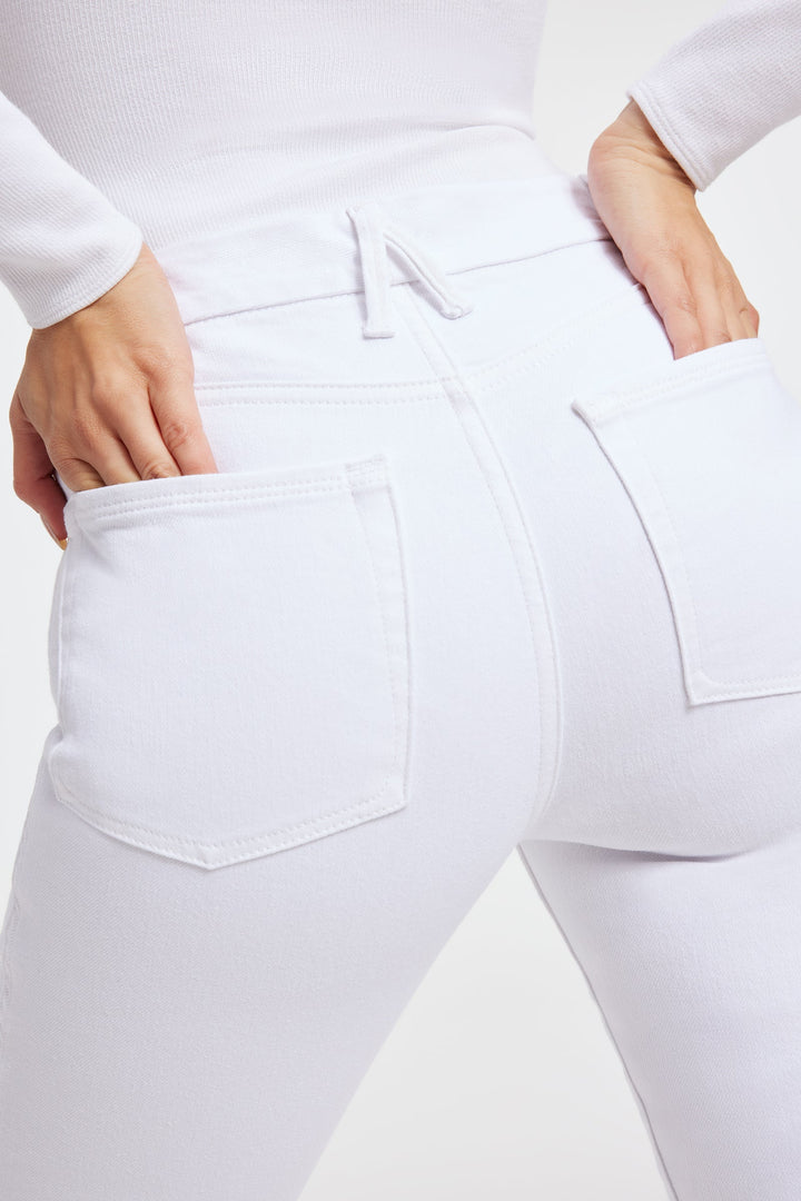 GOOD CURVE STRAIGHT JEANS - WHITE001