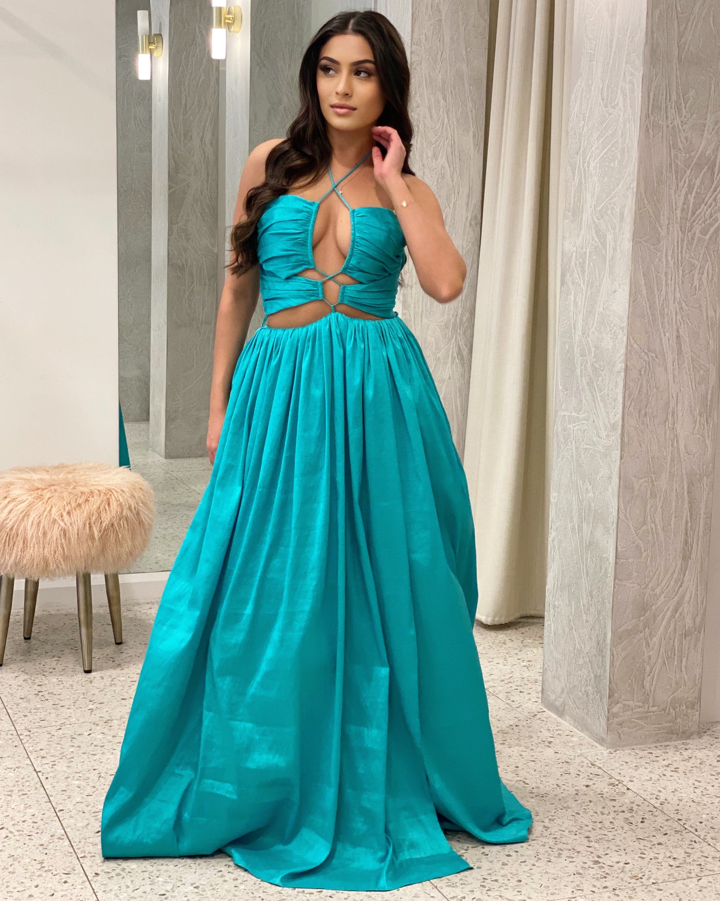 Northern Lights Gown - Turquoise