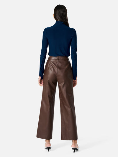 Stanford Leather Pant - Seal Brown