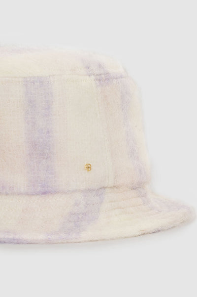 Cami Bucket Hat - Lavender and Cream Check