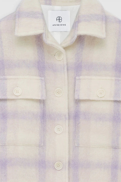 Phoebe Jacket - Lavender and Cream Check