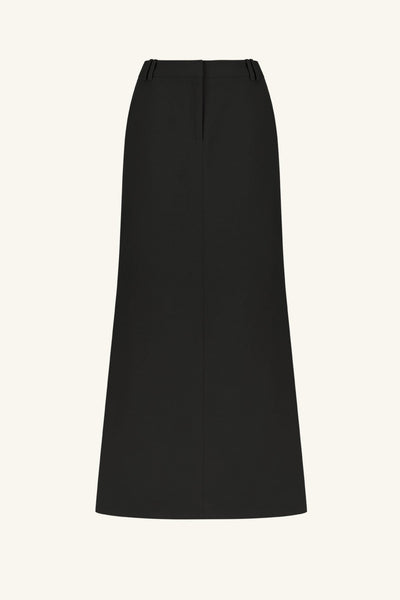 Irena Side Split Maxi Skirt - Black