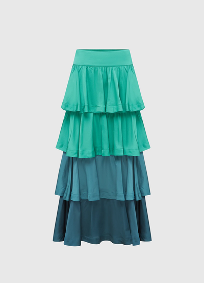Jade Ruffled Maxi Skirt