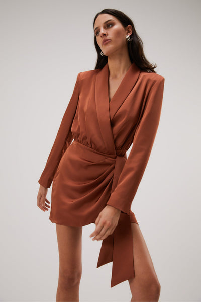 Azera Mini Dress - Copper
