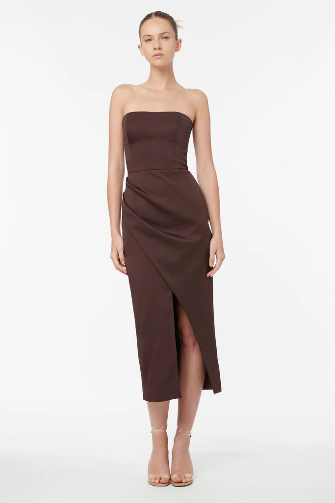 Time To Shine Strapless Midi Dress – wotzhotclothing