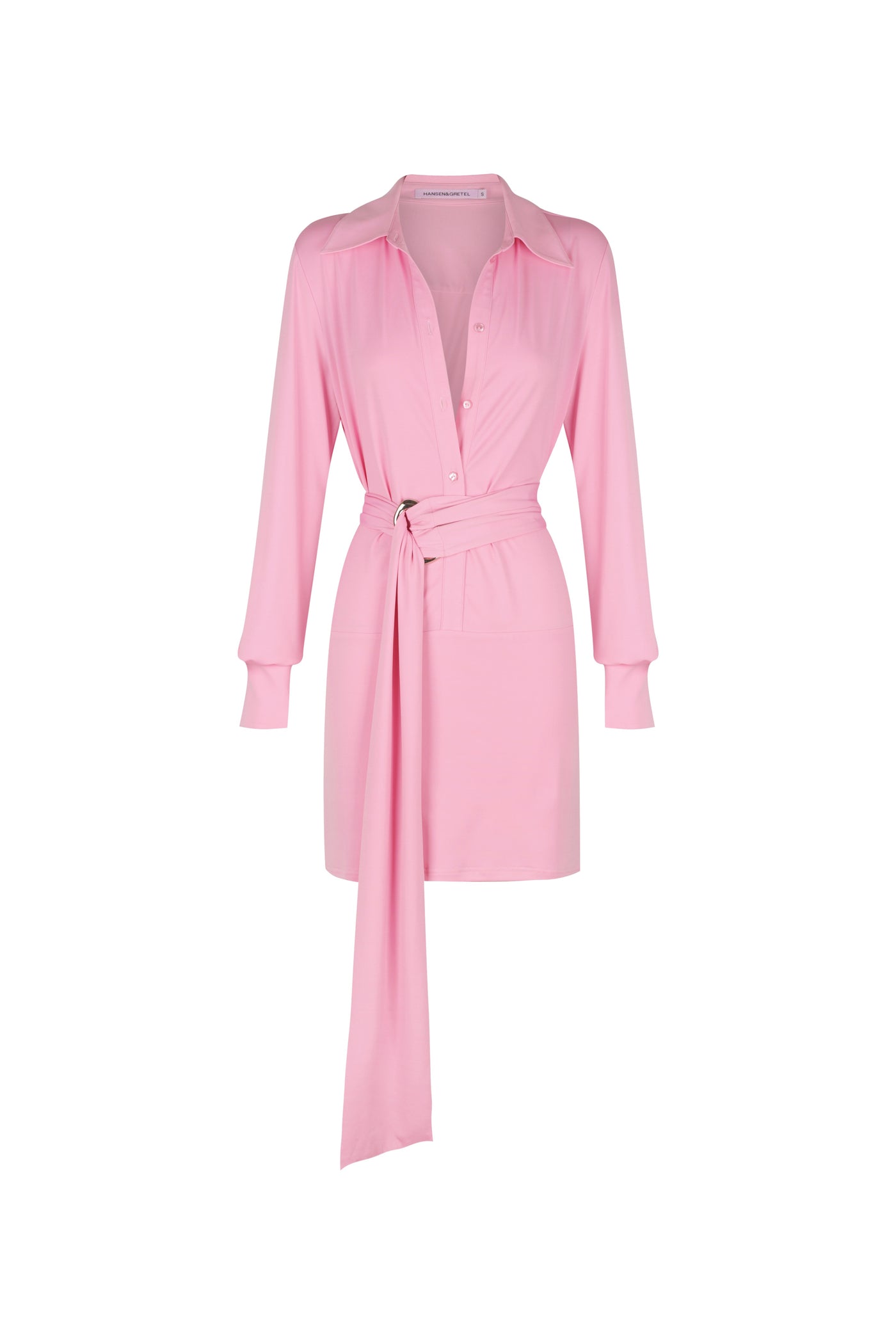 Samphire Mini Shirt Dress - Prism Pink