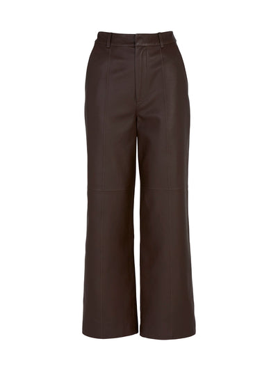 Stanford Leather Pant - Seal Brown