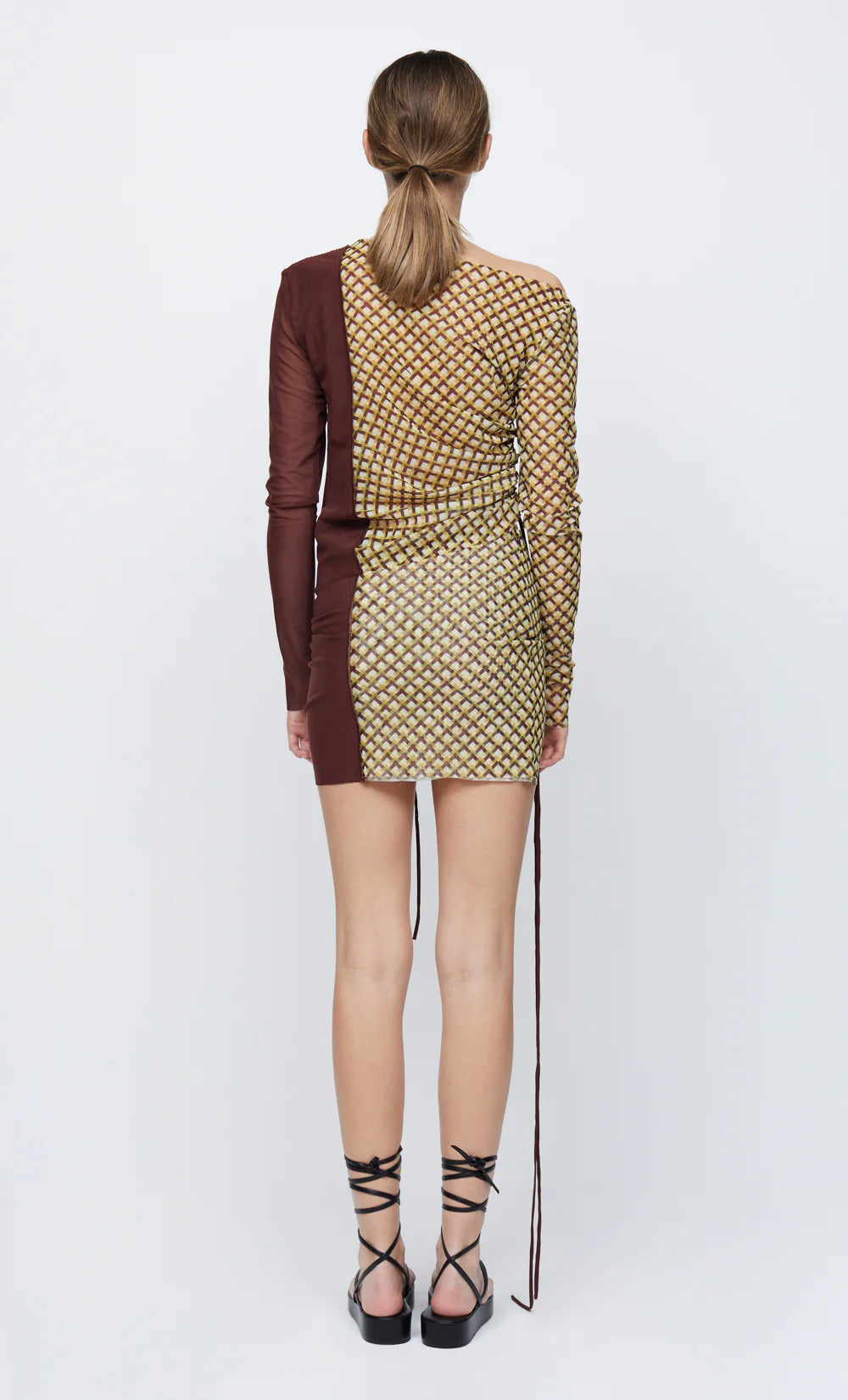 Marcella LS Mini Skirt- Siena Geo/ Plum