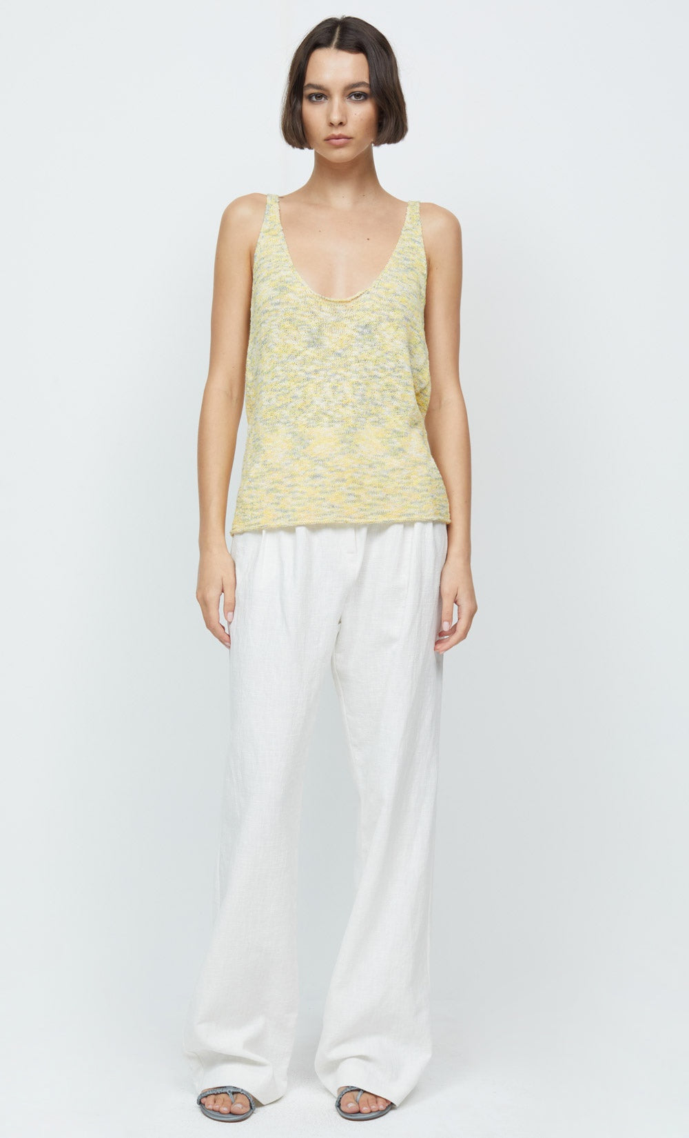 Willow Knit Tank - Yellow Marle