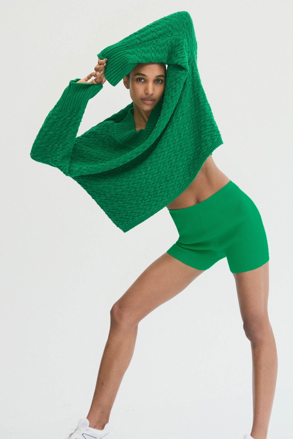 Ainsley Stripe Sweater - Emerald